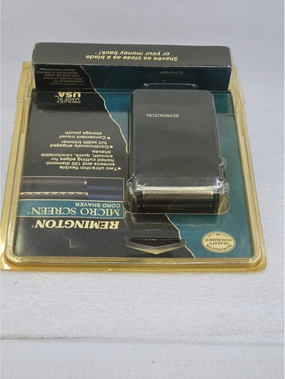 Vintage Remington Micro Screen Cord Shaver XLR-810BP Made In USA NOS
